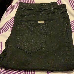 Jennifer Lopez black sparkle jeans sz 10